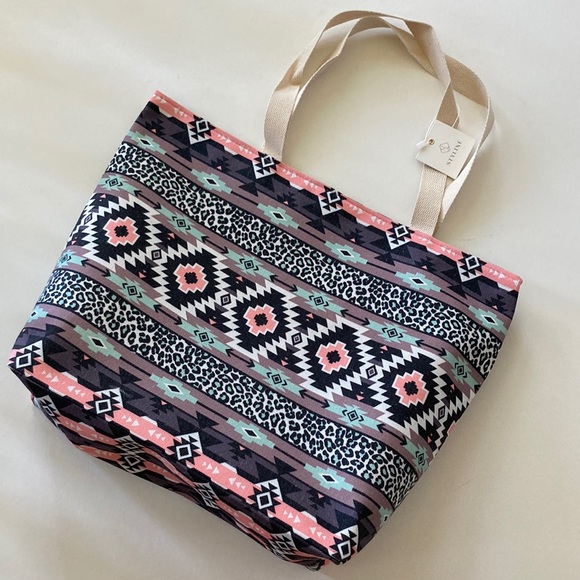 Handbags - Jumbo Boho Aztec Print Beach Tote